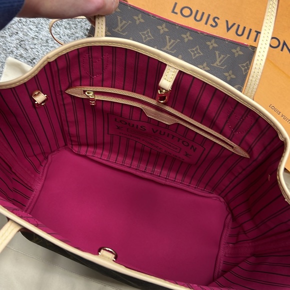 NWT: Louis Vuitton Neverfull MM -Pivoine Pink - Picture 2 of 5